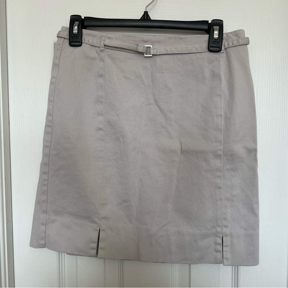 LOFT Khaki Mini Skirt